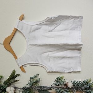 NWT Loft white Flowy Tank size s